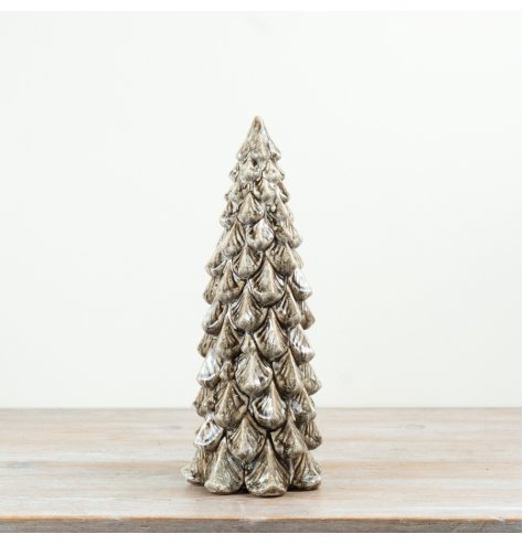 Beautiful multi-layered glazed tree with intricate details.