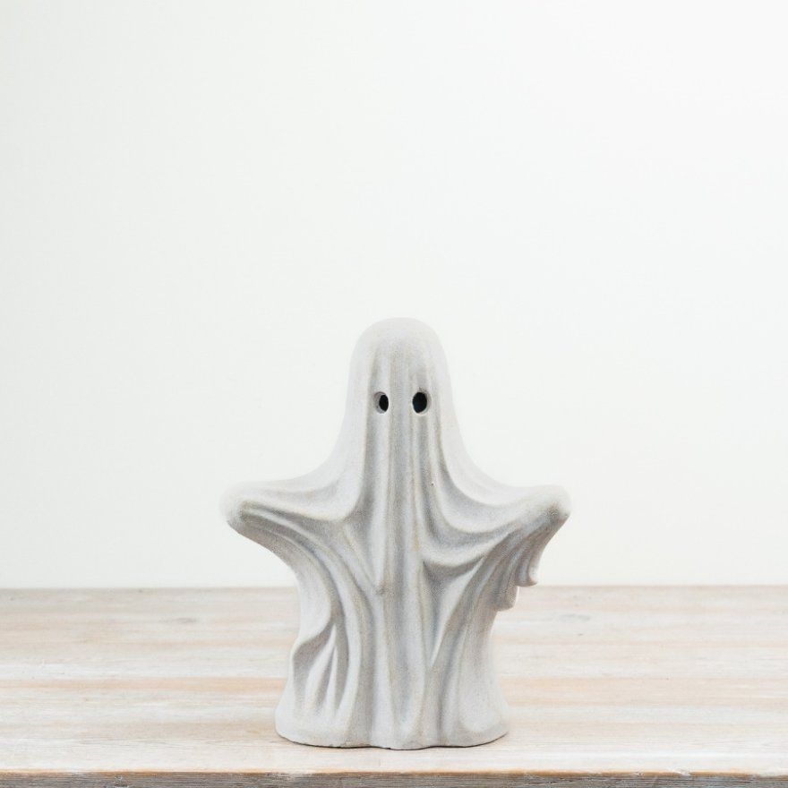26cm Cement Ghost Sculpture