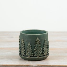 Add depth and character to your plant offering with this decorative cement tree planter.