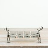 Showcase seasonal charm with this stylish stag t-light holder.