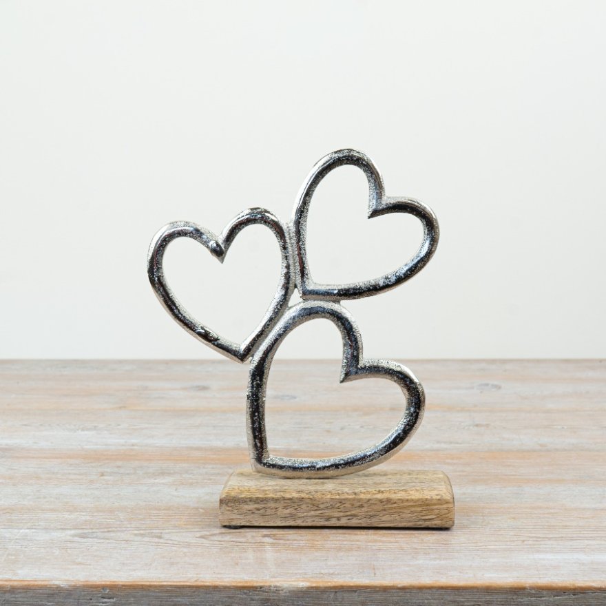 3 Heart On Base, 20cm 