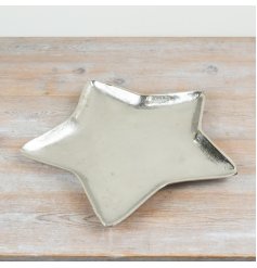Beautiful star-shaped aluminum plate with a sleek design.
