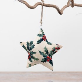 Add a classic festive statement to your Christmas décor range with this large star-shaped hanging decoration.