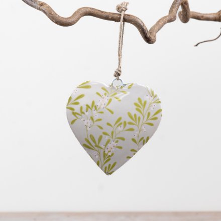 8cm Hanging Heart Decoration