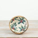 a stylish enamel wooden bowl 