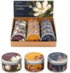 Add charm and gentle fragrance to any space with this 8x5cm Flower Tin Candle