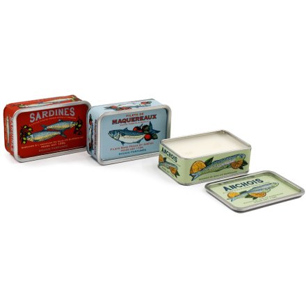 3/A Retro Tinne Fish Candle, 9.5cm 
