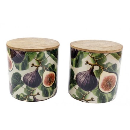 Fruits Enamel Jar, 15cm