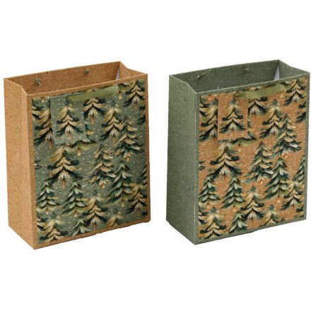 23cm Winter Forest Gift Bags, 2/A