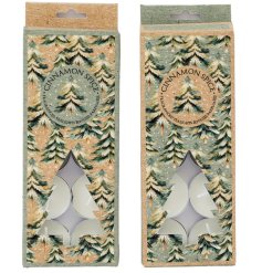 Illuminate your space with a cozy touch using our Winter Forest Tealights.