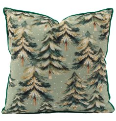 Add cozy woodland charm to your space with this forrest scatter cushion.