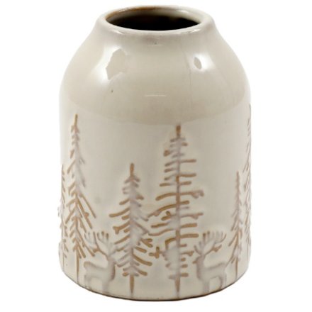 9cm Tree Embossed Vase