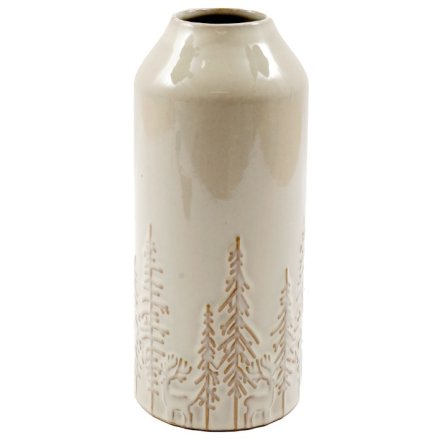  Vase with Tree, 21.5cm 