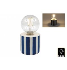 Brighten your room with the 18cm Blue Stripe LED Lamp—sleek and stylish lighting.