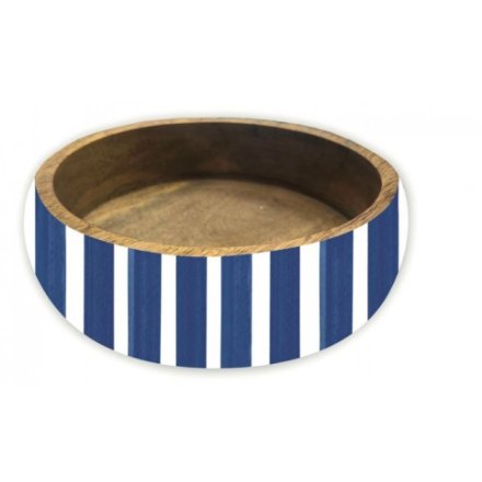 25cm Striped Bowl