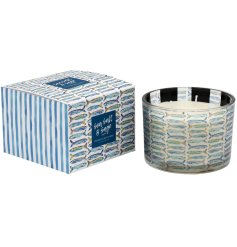 Enjoy the charming glow of our secnted sardine design wax candle 