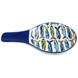 Keep your kitchen tidy with this charming 19x12cm sardine spoon rest
