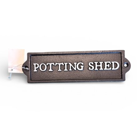 22cm Cast Iron Sign for Potting Shed