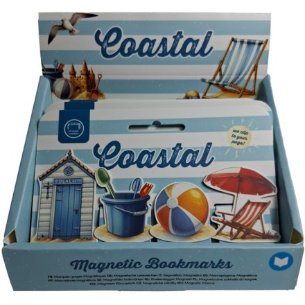 Beach-Themed Magnetic Bookmarks Collection