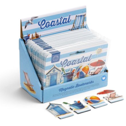 Keep your place in style with the Coastal Magnetic Bookmark Set