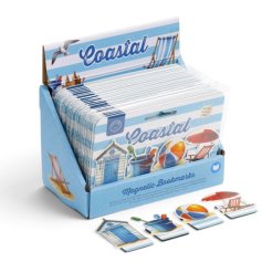 Mark your spot with flair using the Coastal Magnetic Bookmark Set.