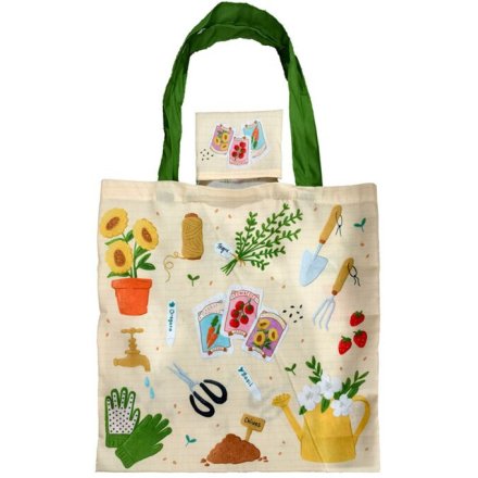 In the Garden Foldable Reusable Shopping Bag, 42cm 