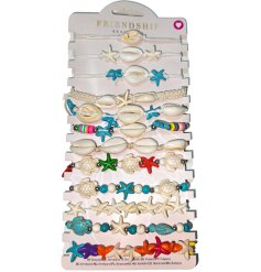Add a touch of seaside charm with our Shells & Starfish Fashion Bracelets