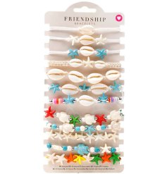 Bring coastal vibes with our stylish Shells & Starfish bracelets—a perfect seaside accessory!
