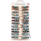Add a touch of natural elegance with these rich brown beaded bracelets