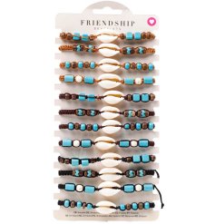 Enhance your style with these elegant rich brown beaded bracelets, perfect for a natural look.