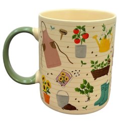 Sip in style with the In The Garden Porcelain Mug— 