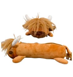 Store your stationery in style with the cozy and adorable Highland Coo Plush Pencil Case.