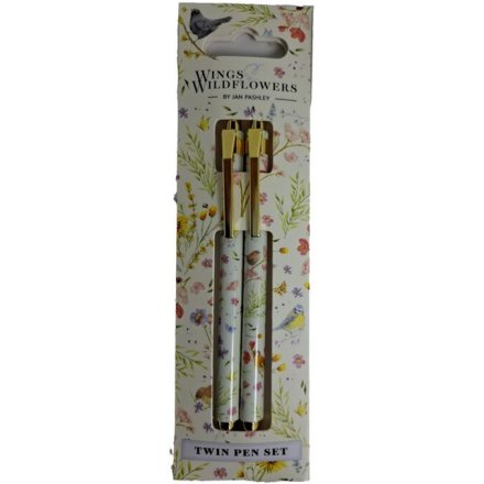 13.5cm Jan Pashley Wings & Wildflowers Twin Pen 