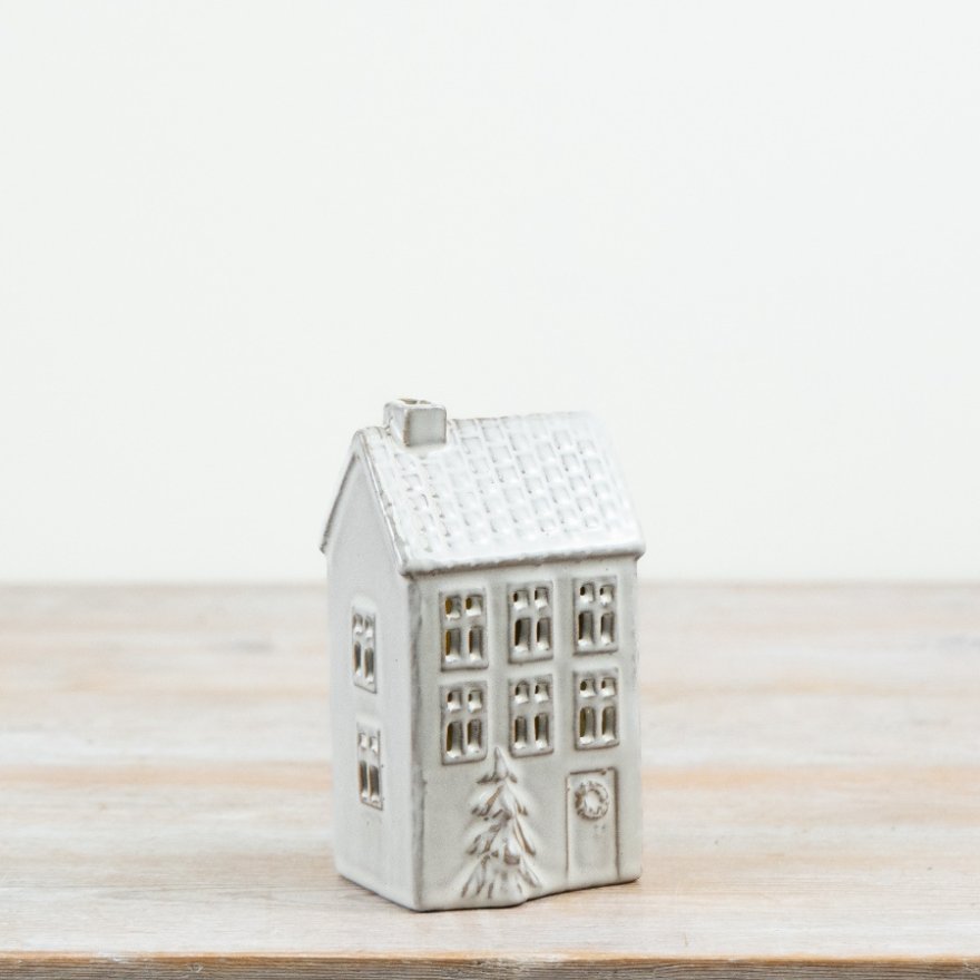 Ceramic LED Decorative Christmas House – 16cm