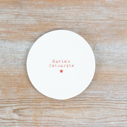 "Santa's favourite" Coster, 10cm 