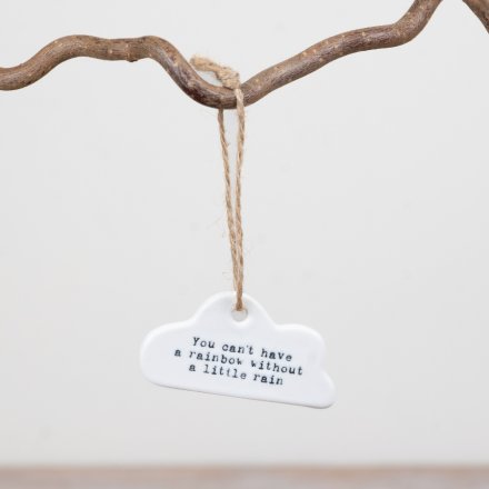 Rainbow Cloud Hanger, 6cm 