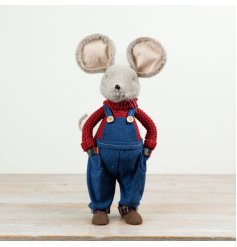 a fun felt standing mouse decoration 