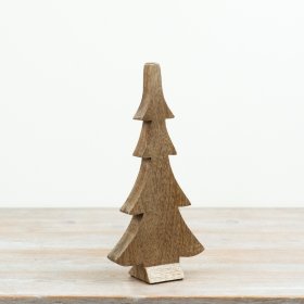 Sleek and chic tree ornament with a smooth finish for a modern holiday look.
