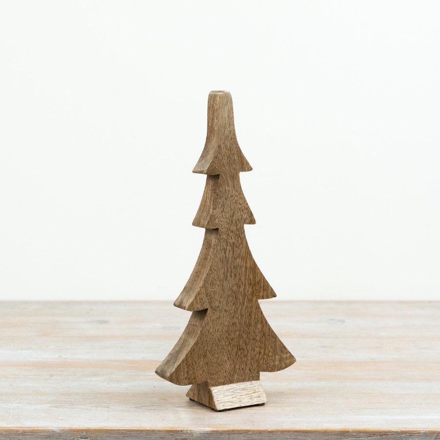 Sleek and chic tree ornament with a smooth finish for a modern holiday look.