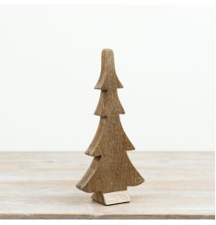Sleek and elegant tree ornament with a smooth finish for a chic holiday look.