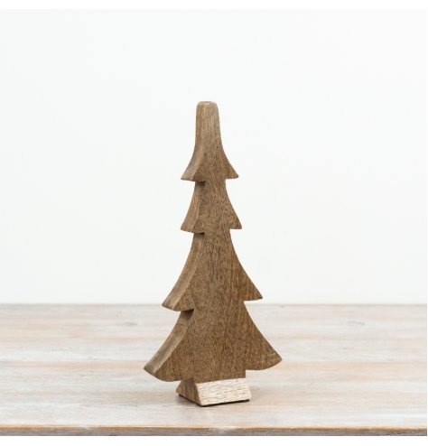 Meet the Smooth Wooden Deco Tree, a sleek and stylish touch for your home decor.