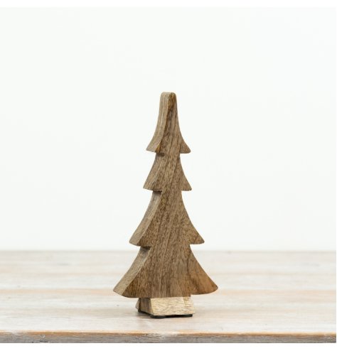 Bring rustic warmth to your space with the Wooden Tree Deco Tree.