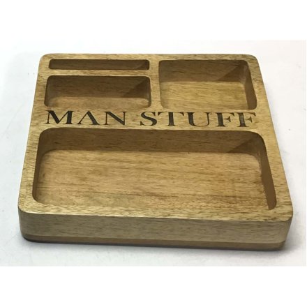 Wooden Tray for Mobile and Keys, 19cm