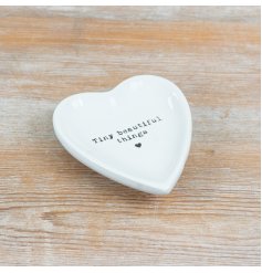 a charming heart design trinket dish 