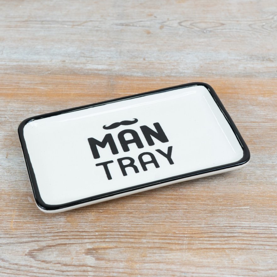 16.5cm Ceramic Tray for Men
