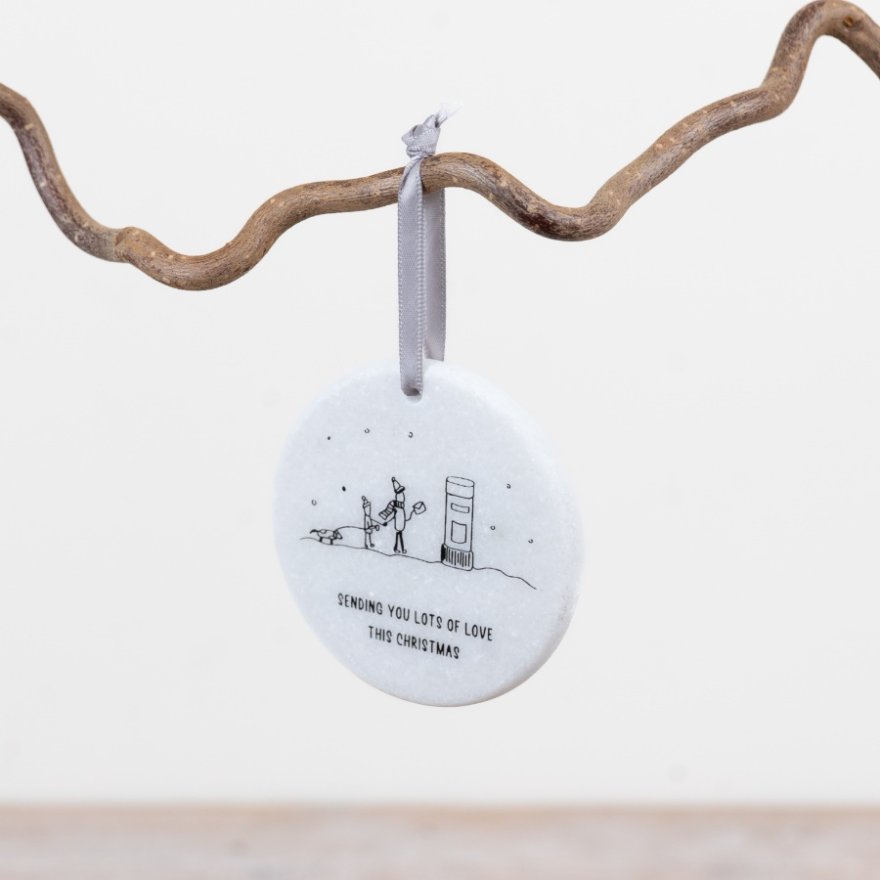 Sending Love at Christmas Decoration, 7cm