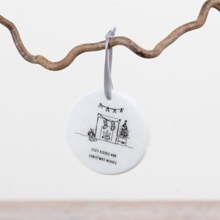 Cosy Kisses Hanging Ornament