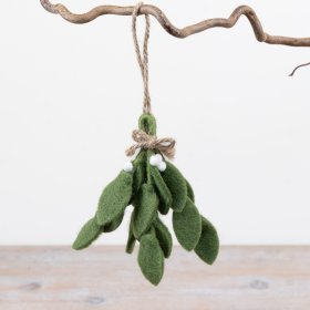 Delightful hanger crafted from soft felt material.