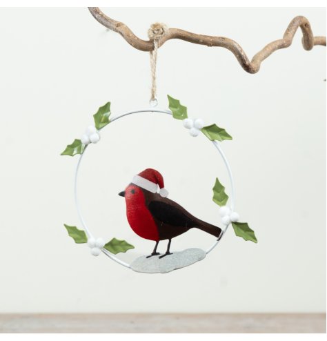 This cheerful robin ornament brings festive charm to your Christmas decor instantly.