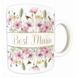 Brighten her day with the Rush Pastel Flowers Best Mum Mug